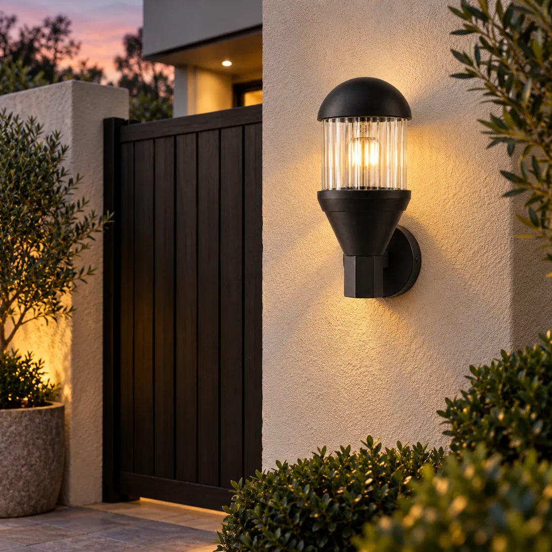 A classic lantern look with a modern finish.