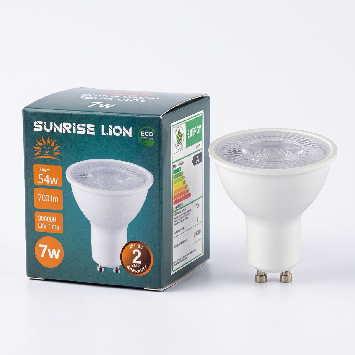GU10 LED Downlight Bulb, 7W, Pack of 10