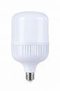 High-power LED T-bulb with E27 base, shown on a white background.