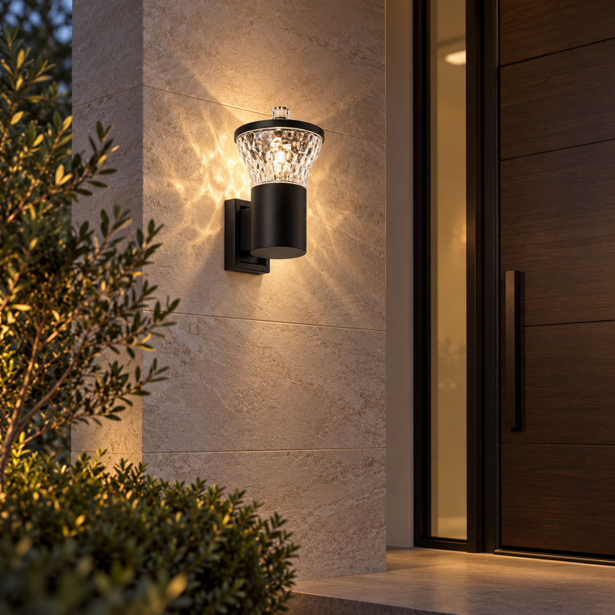 Add a touch of classic elegance to your entrance, patio or garden wall with this black Outdoor Wall Lantern.