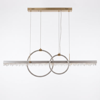 Linear LED Crystal Pendant Light
