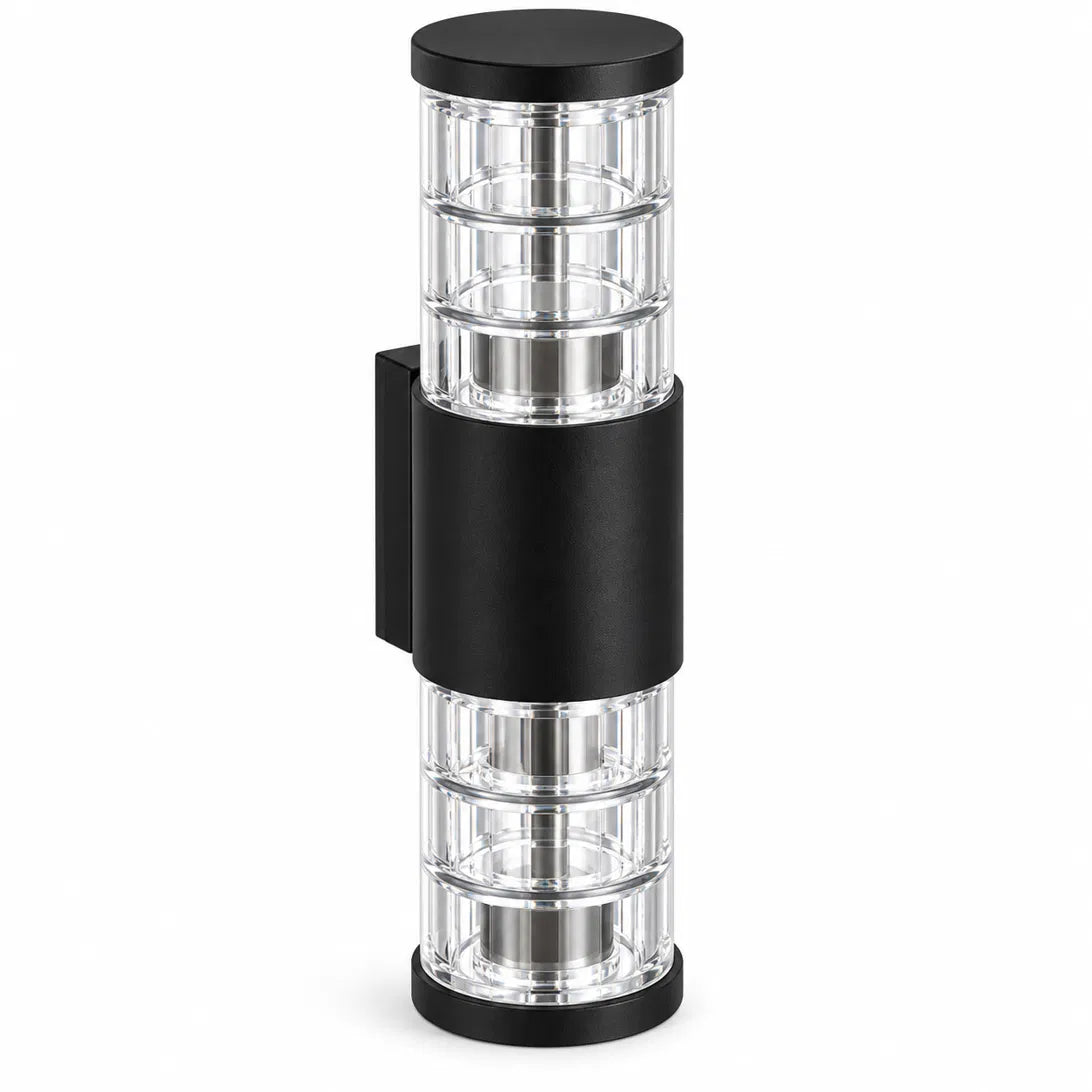 Rectangle Outdoor Wall Lantern - Black, Single or Double Light