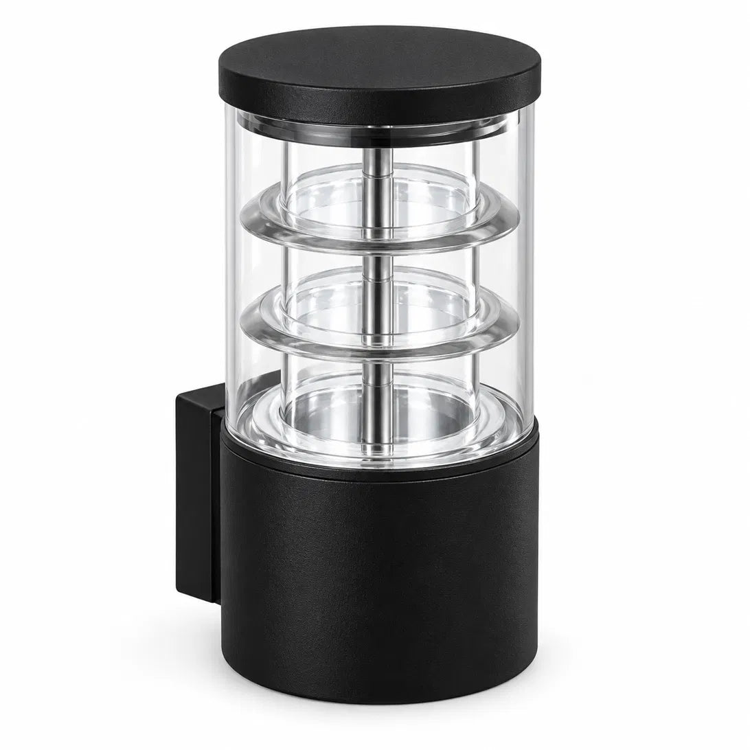 Rectangle Outdoor Wall Lantern - Black, Single or Double Light